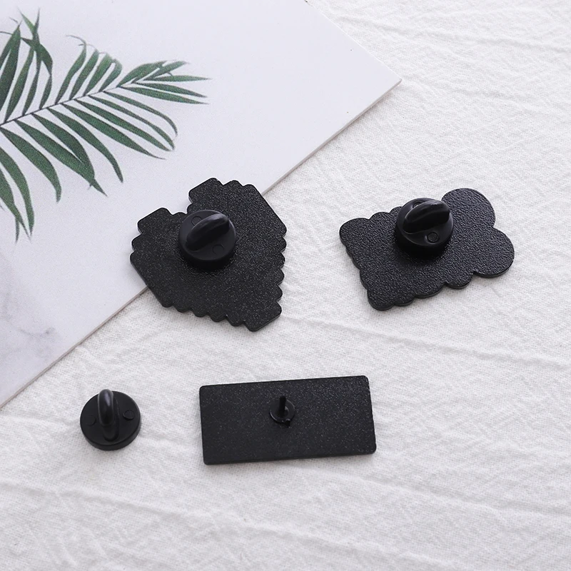 Розовый зелёная эмаль игровой автомат пикселей в форме сердца игры Over шпильки