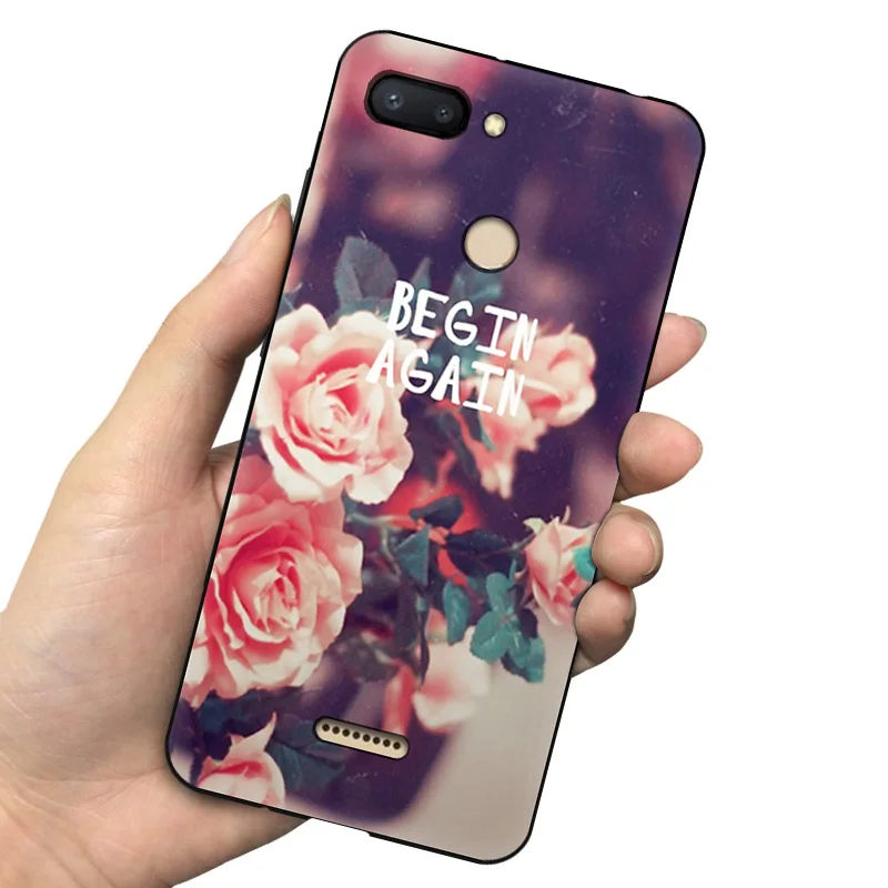 Чехол EiiMoo Funda для Xiaomi Redmi 6, чехол для Xiaomi Redmi 6A, силиконовый чехол для задней панели телефона Xaomi Redmi 6 6A, мягкий чехол из ТПУ - Цвет: 41