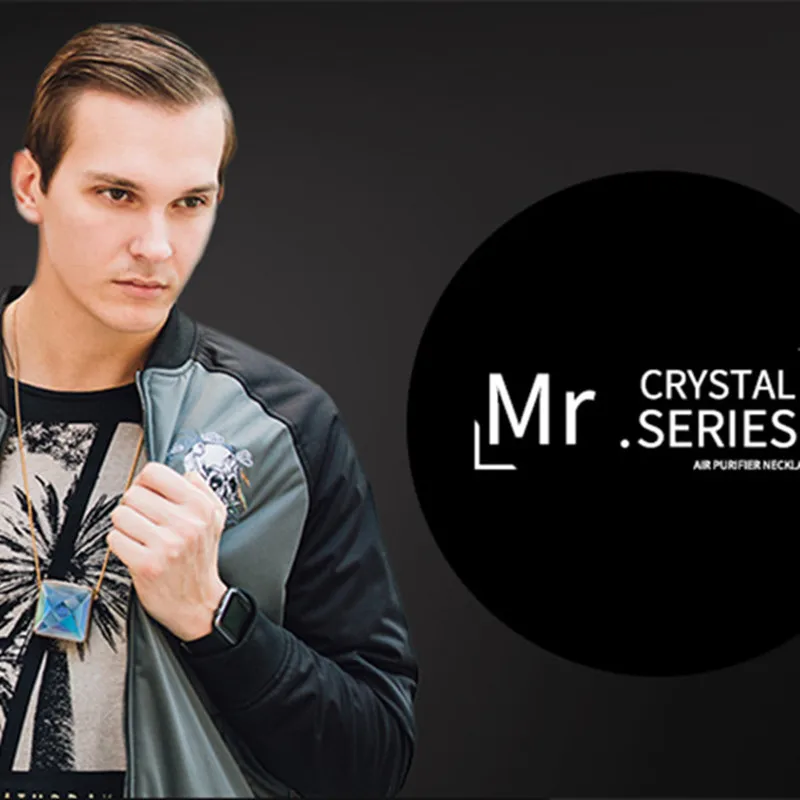

Gift for girls Ionic Personal Crystal necklace Air Freshener Smoke reduce portable USB mini wearable Ionizer Air Purifier