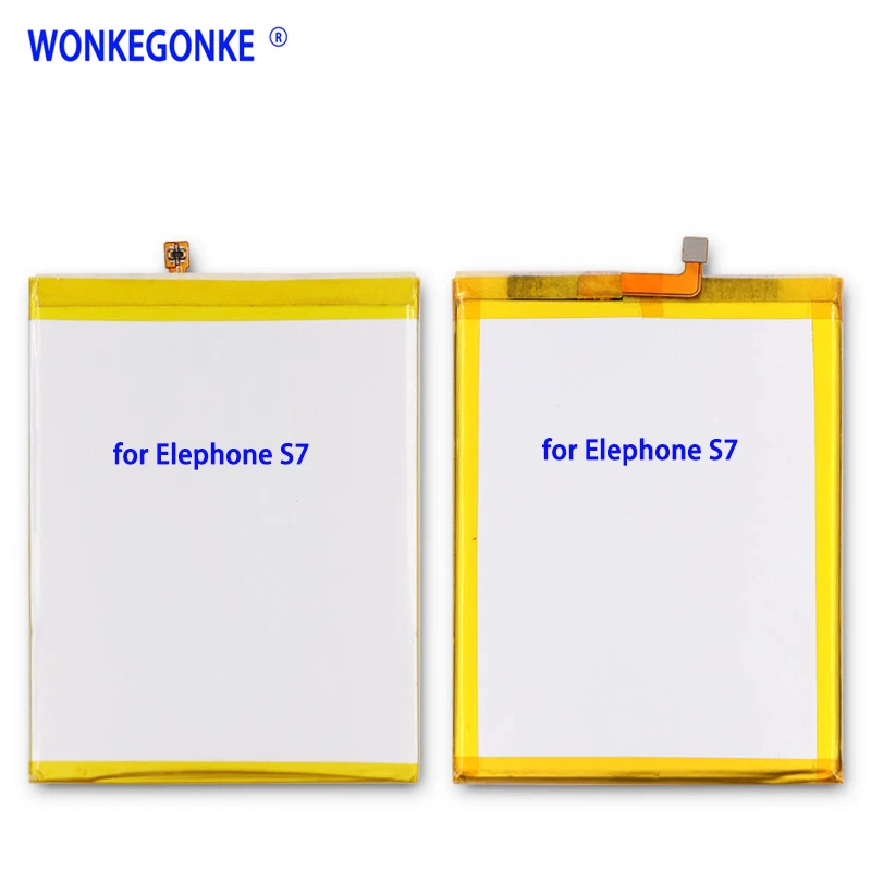 WONKEGONKE для Elephone S7, аккумулятор 3000 мАч, 3,8 в, для 5,5 дюймов, для Elephone S7, MT6797, Helio X20, deca Core, батареи