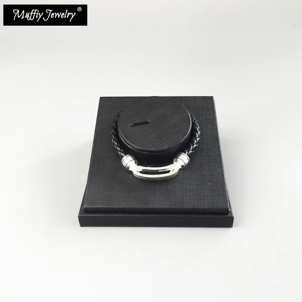 Кожаные браслеты манжеты с линией суперпредложения 2017 серебряные в европейском