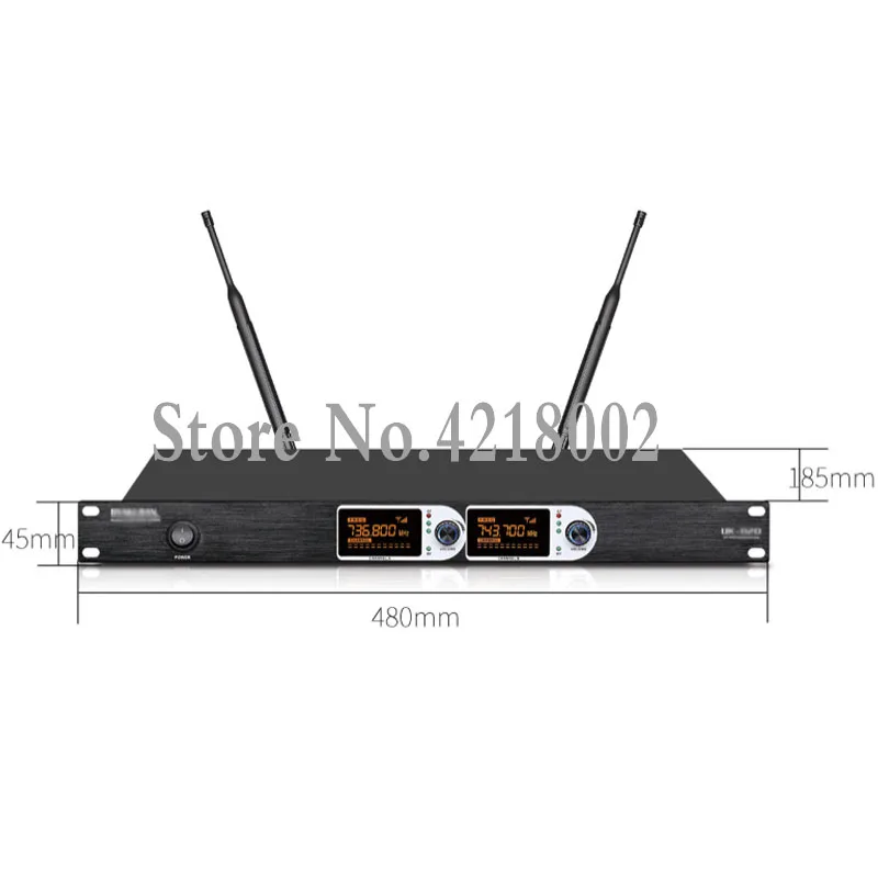 

Pro UHF 4 Channel Conference Wireless Microphone System Desktop Table Gooseneck Mic Chairman Delegate Microphone for Meeting