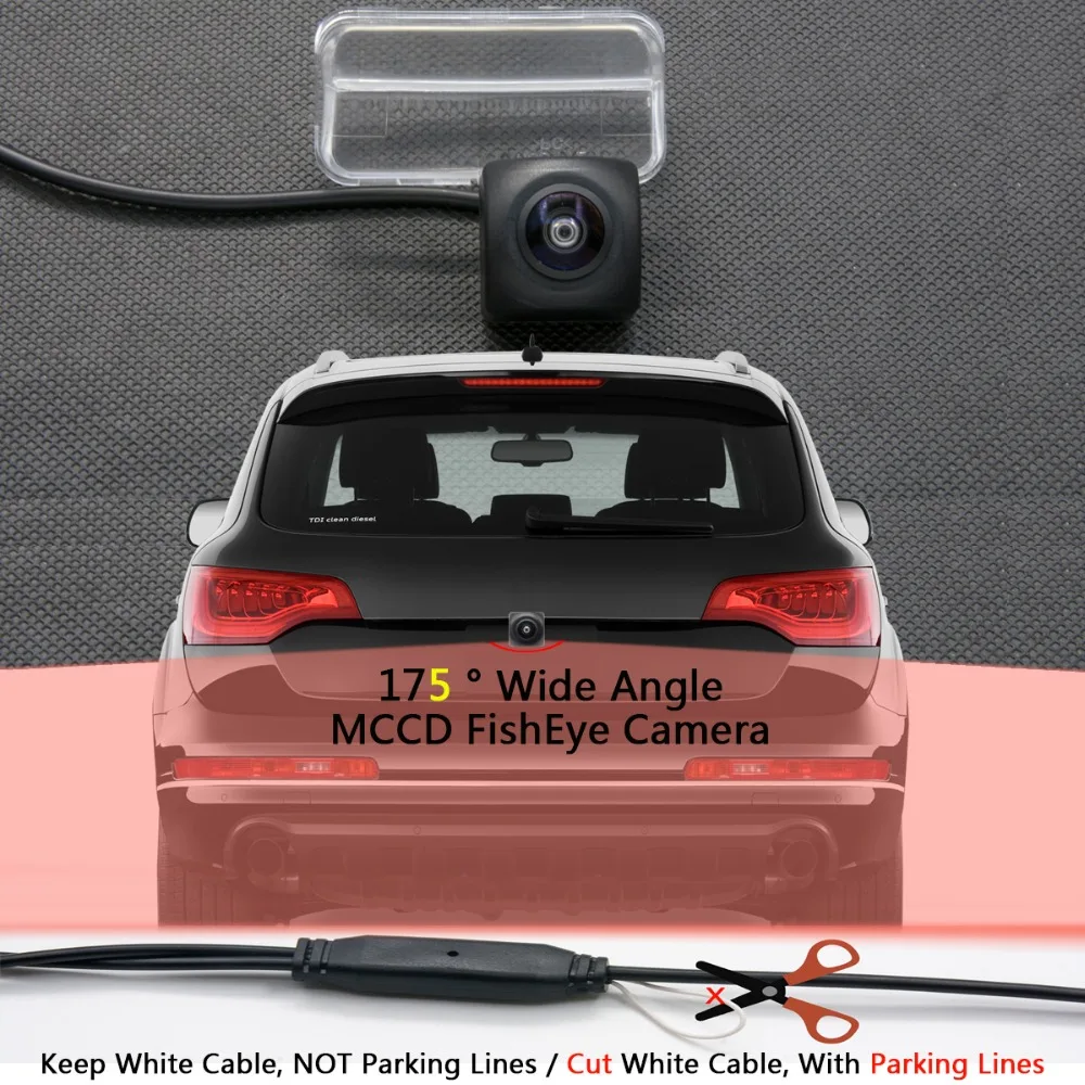 175 градусов MCCD рыбий глаз 12LED HD камера заднего вида для Toyota Camry Verso EZ 2012 Yaris Corolla Vios peugeot 206 207 307 407
