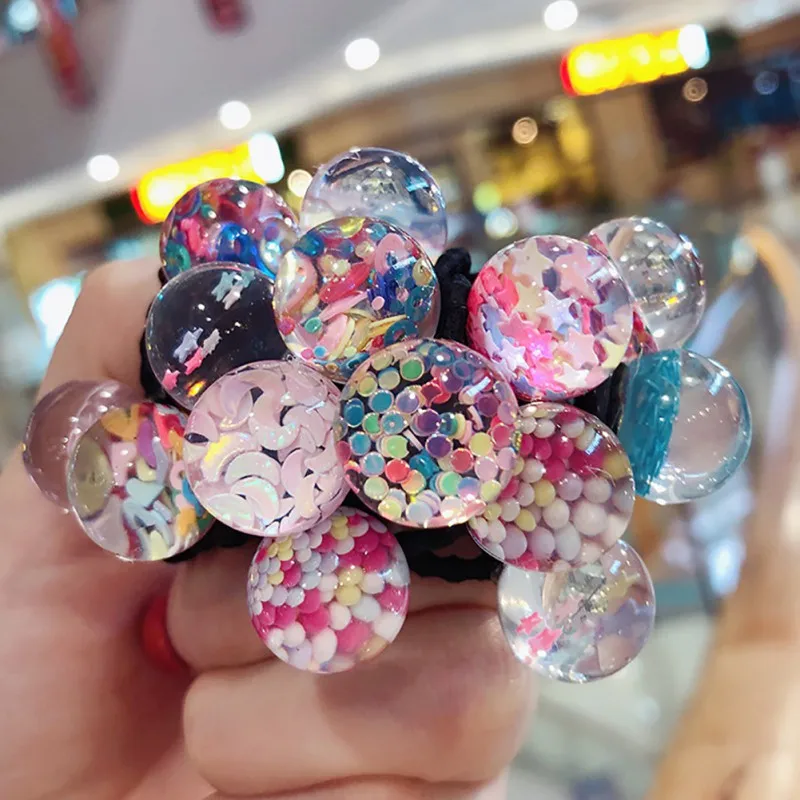 8 16 шт. ребенок резинка для волос эластичные ленты для волос девочки, Женская прическа, крепление резинки для волос аксессуары - Цвет: 8
