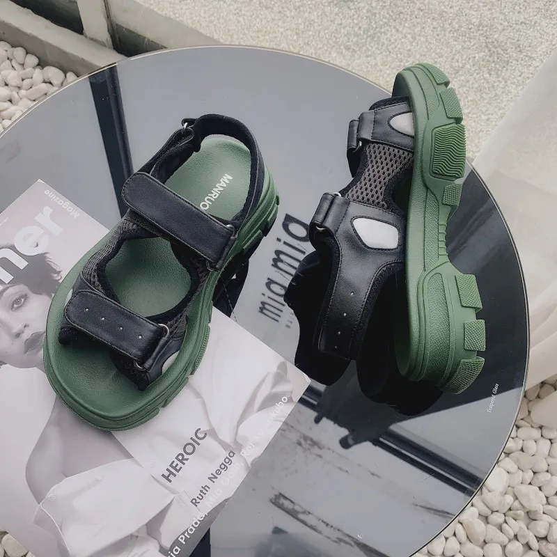 Водонепроницаемая обувь; женские сандалии на массивной платформе; zapatos de mujer; Летние фирменные пляжные сандалии; mujer; коллекция года; женская дышащая обувь