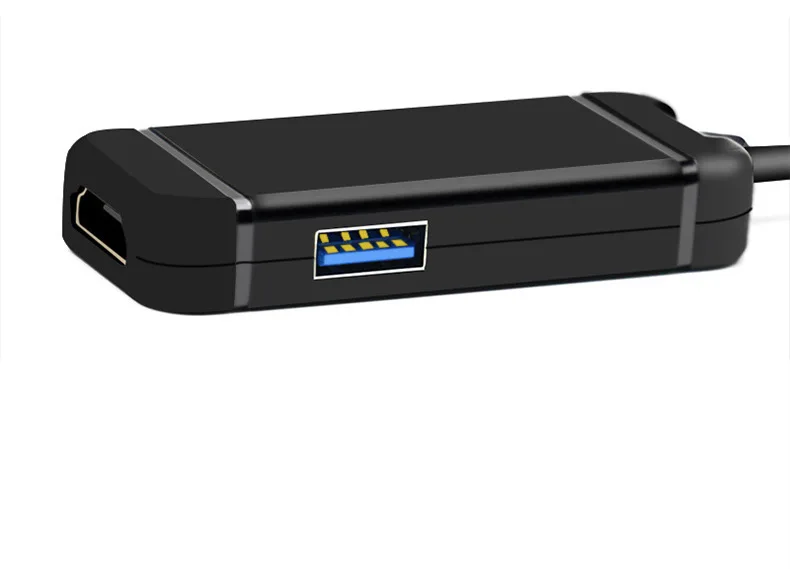 Черный USB typc C к HDMI адаптер с 1 usb 3,0 порт для Nitendo переключатель - Цвет: Черный