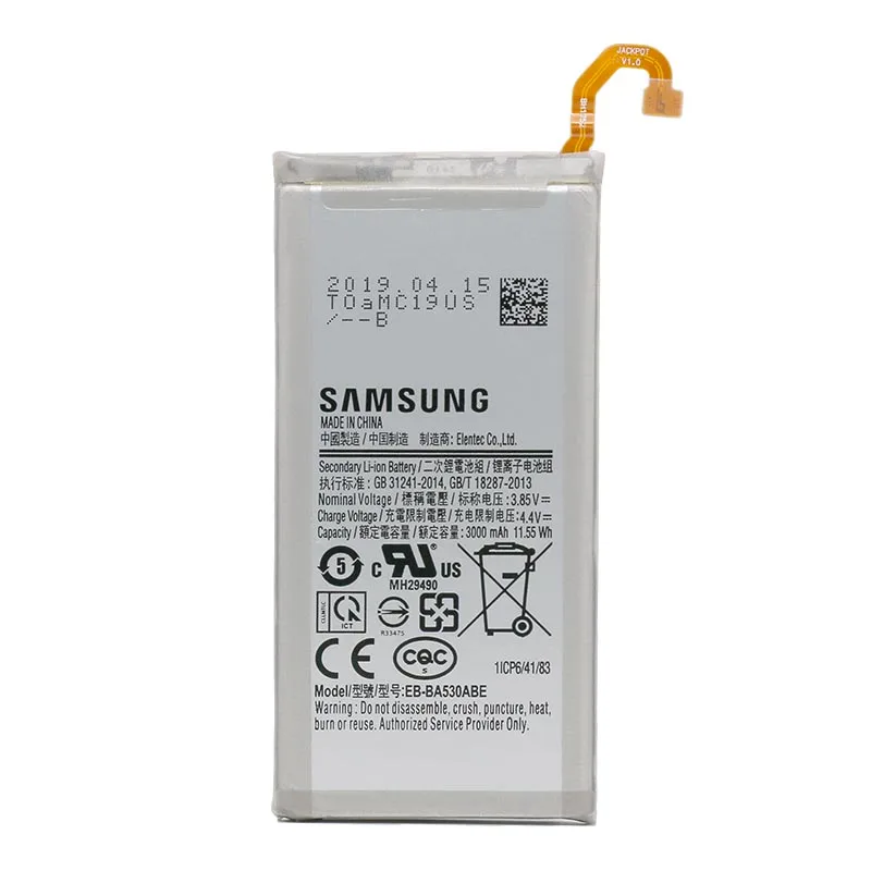 Samsung Original Battery for Galaxy A8 2018 (A530) A530 SM-A530F EB-BA530ABE 3000mAh Replacement | Мобильные телефоны и