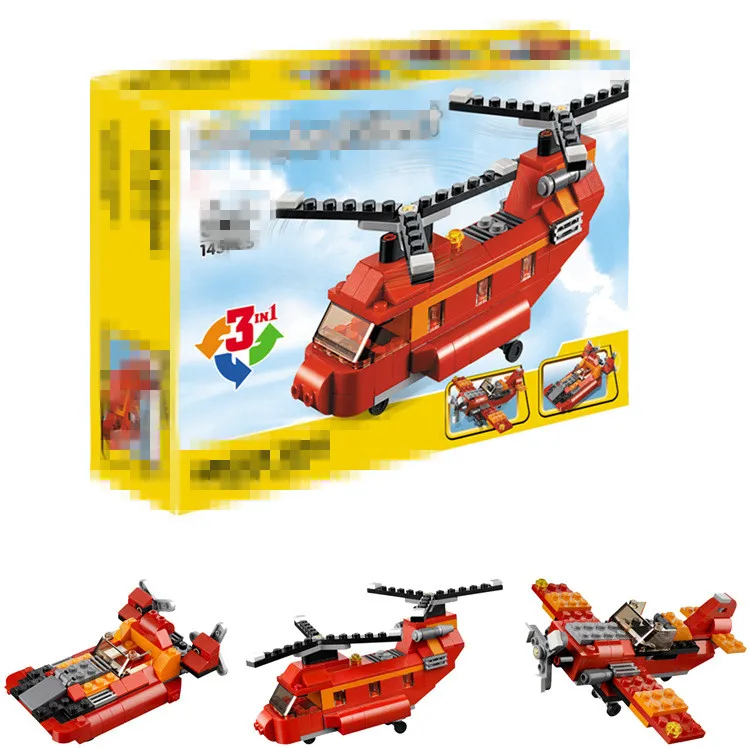 3107 вилле Createur 3 en 1 Rouge Rotors Batiment blocs Ensembles Briques Enfants Modele Jouets Marvel совместимый 31003|enfants