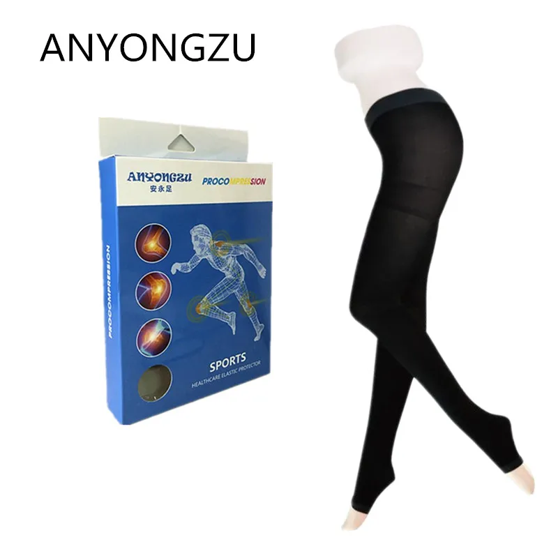 Медицинские профессиональные эластичные компрессионные колготки ANYONGZU 680D для