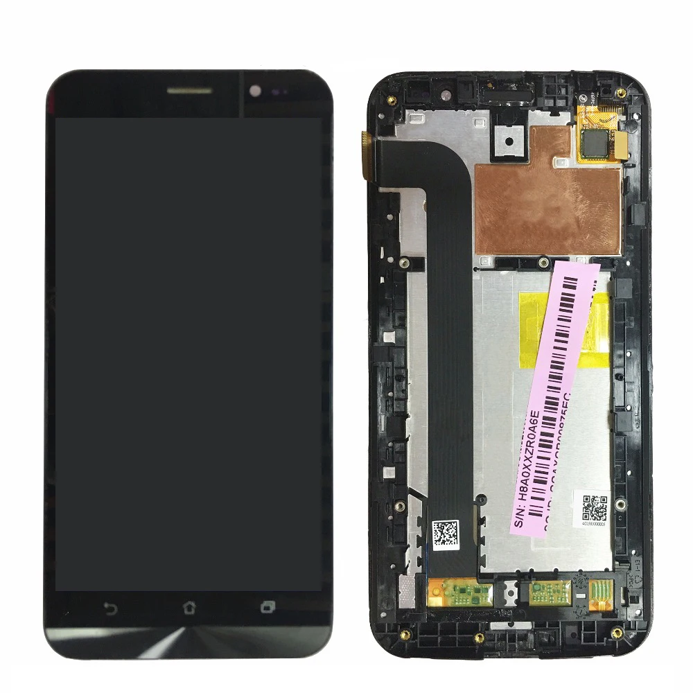 10 шт. ЖК-дисплей для Asus Zenfone GO ZB552KL X007D кодирующий преобразователь сенсорного экрана в сборе запасные части черный белый с рамкой