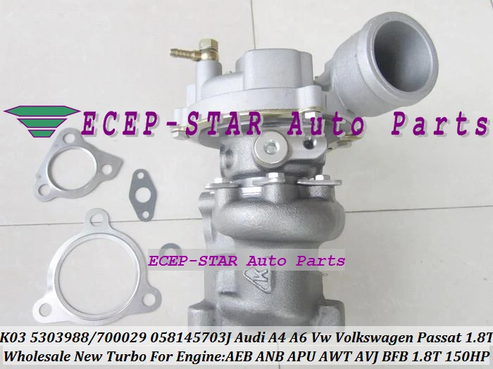 Турбо для AUDI A4 A6 VW Passat 1 8 T AEB ANB APU AWT AVJ BFB 1.8L 150HP бесплатная доставка K03 25 53039880025 53039700025