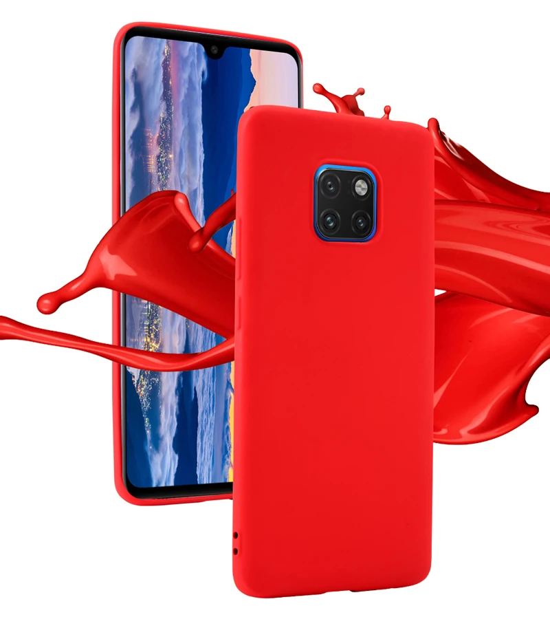 Роскошный защитный противоударный чехол из жидкого силикона для Huawei Mate 20 Pro 20X 10
