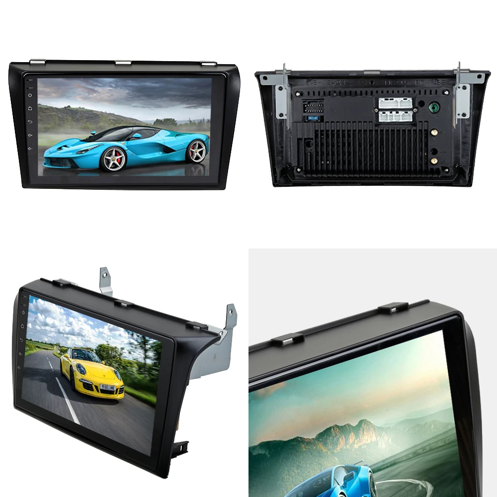 Автомобильный мультимедийный плеер Sinosmart 2DIN IPS/QLED 2.5D gps радио навигация для Mazda 3 2002 2008|Автомагнитолы| |