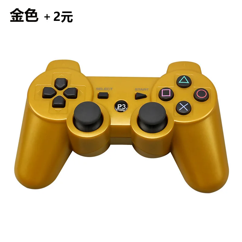 50 шт. Bluetooth игровой контроллер для 2,4G Беспроводной PS3 пульта джойстика геймпад джойстик игровой контроллер удаленного Беспроводной геймпад - Цвет: Glod