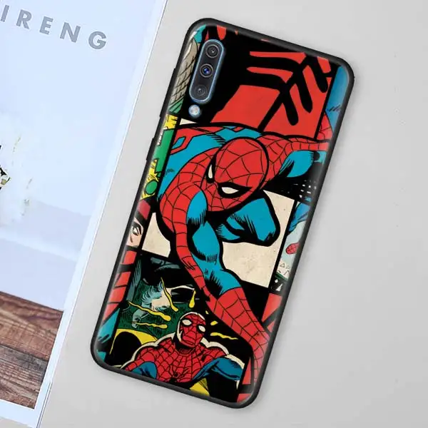 013 Комикса Мстители, Супермен, Бэтмен черный мягкий чехол для samsung Galaxy A50 A70 A40 A10 A20 A30 A60 M10 M20 M30 силиконовый чехол Крышка - Цвет: 013