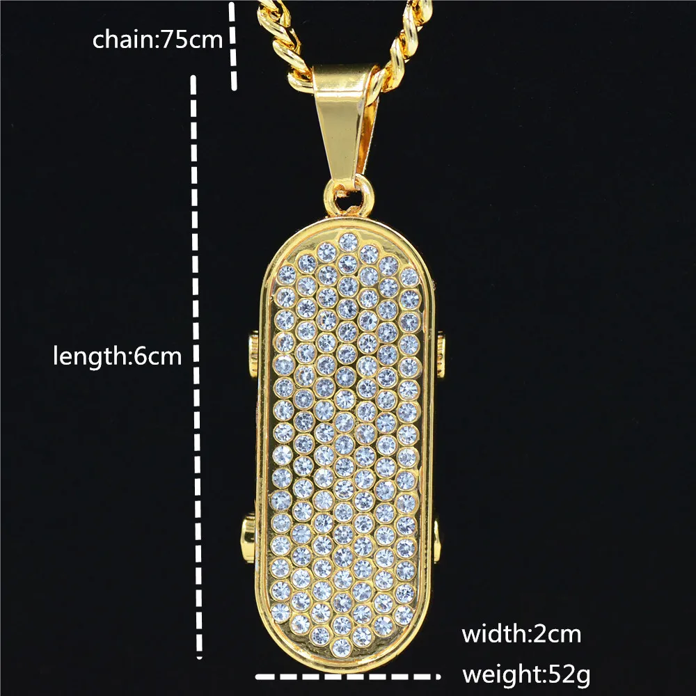 Uodesign новые мужские ювелирные украшения в стиле хип хоп золотого цвета со