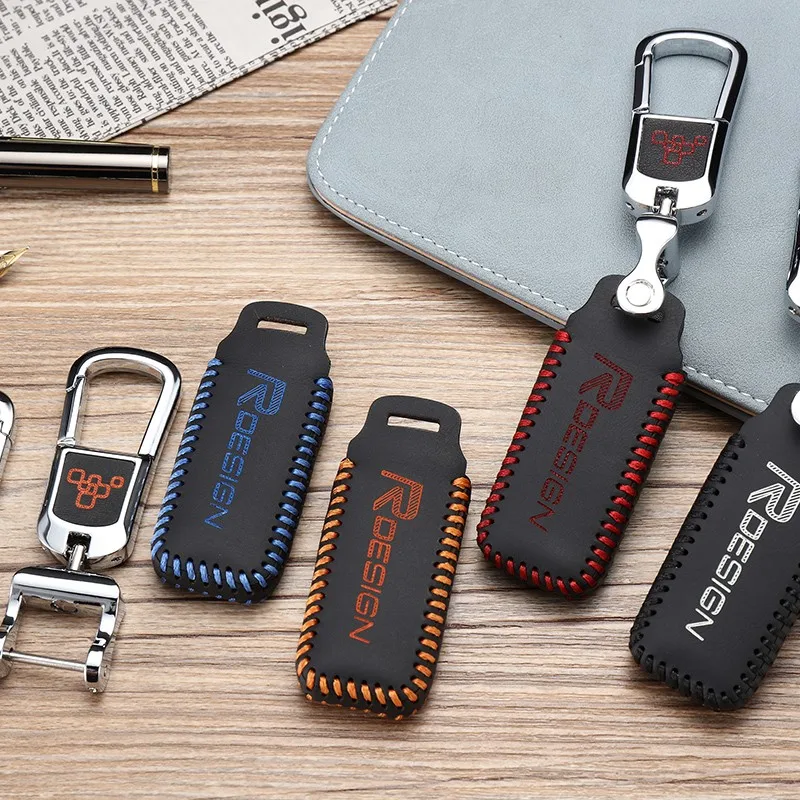 

luckeasy for volvo s90 v90 xc90 2017 2018 Case Remote Keys Shell leather 2018 key cover key 2y