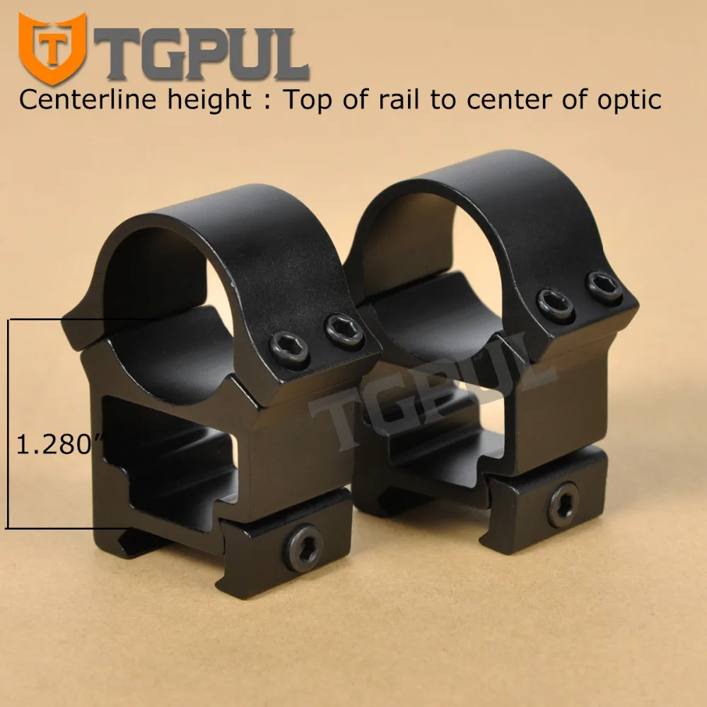 TGPUL See-Through 2PCS High Profile Scope Mount 1 inch Ring for Sight Firing Weapons AK hunting Fits 20mm Picatinny Weaver Rail | Спорт и
