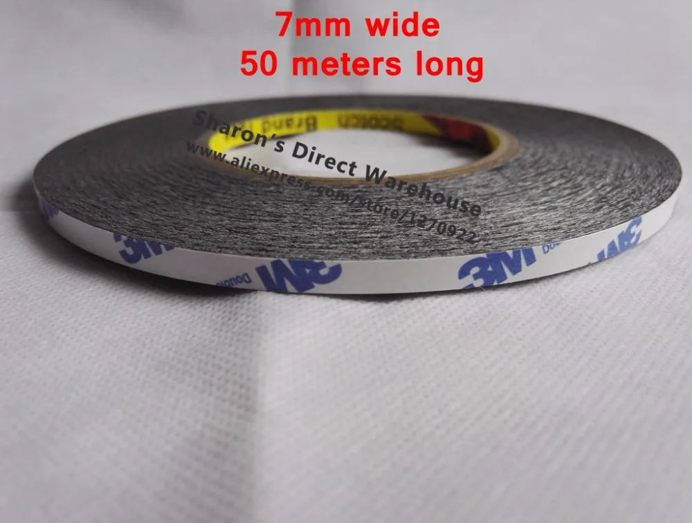

7mm*50M Double Sided Adhesive Tissue Tape, for phone Screen Repair, Foam Bond