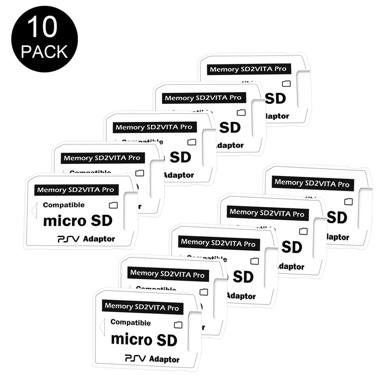 Адаптер для карт microSD V5.0 SD2VITA PSVita PS Vita SD игровая карта 1000/2000 10 шт. адаптер Sony Прямая