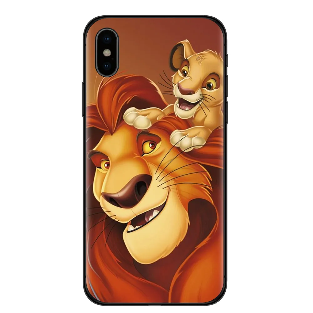 FUNNYRUI Король Лев чехол для iphone X XR XS Max 8 8plus 7 7plus Аксессуары для сотовых телефонов для iphone 6 6S Plus 5S SE