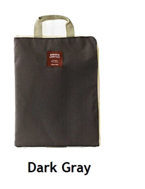 Dark grey 4 цвета A4 холст Папки и файлы сумка 1 шт. документ органайзер Bag cartella documenti archivador documentos Мужские Портфели - Цвет: Dark grey