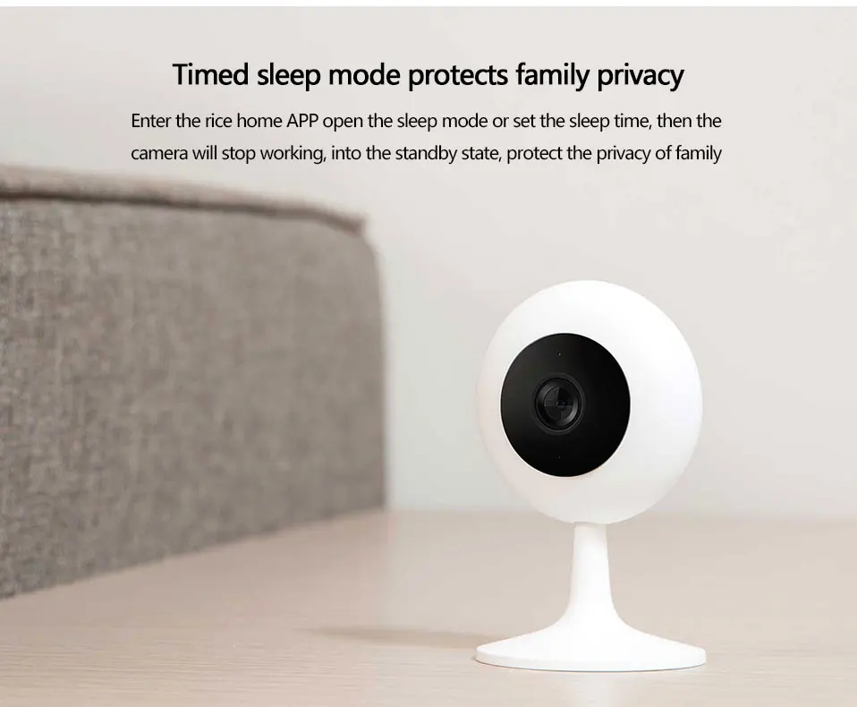 Xiaomi Mi jia xiaobay Интеллектуальные камеры 720 P HD беспроводная WiFi инфракрасная смарт-камера ночного видения монитор младенца 100,4 градусов для Xiaomi Mi домашнего приложения