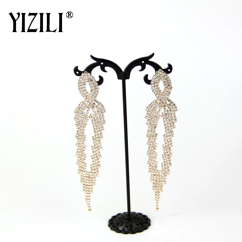 Модные женские серьги цепочки YIZILI элегантные высококачественные в форме когтей