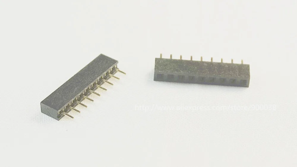 100 шт. 1x9 P 9 контактов 2 0 мм штыревые разъемы PCB однорядные прямые сквозные
