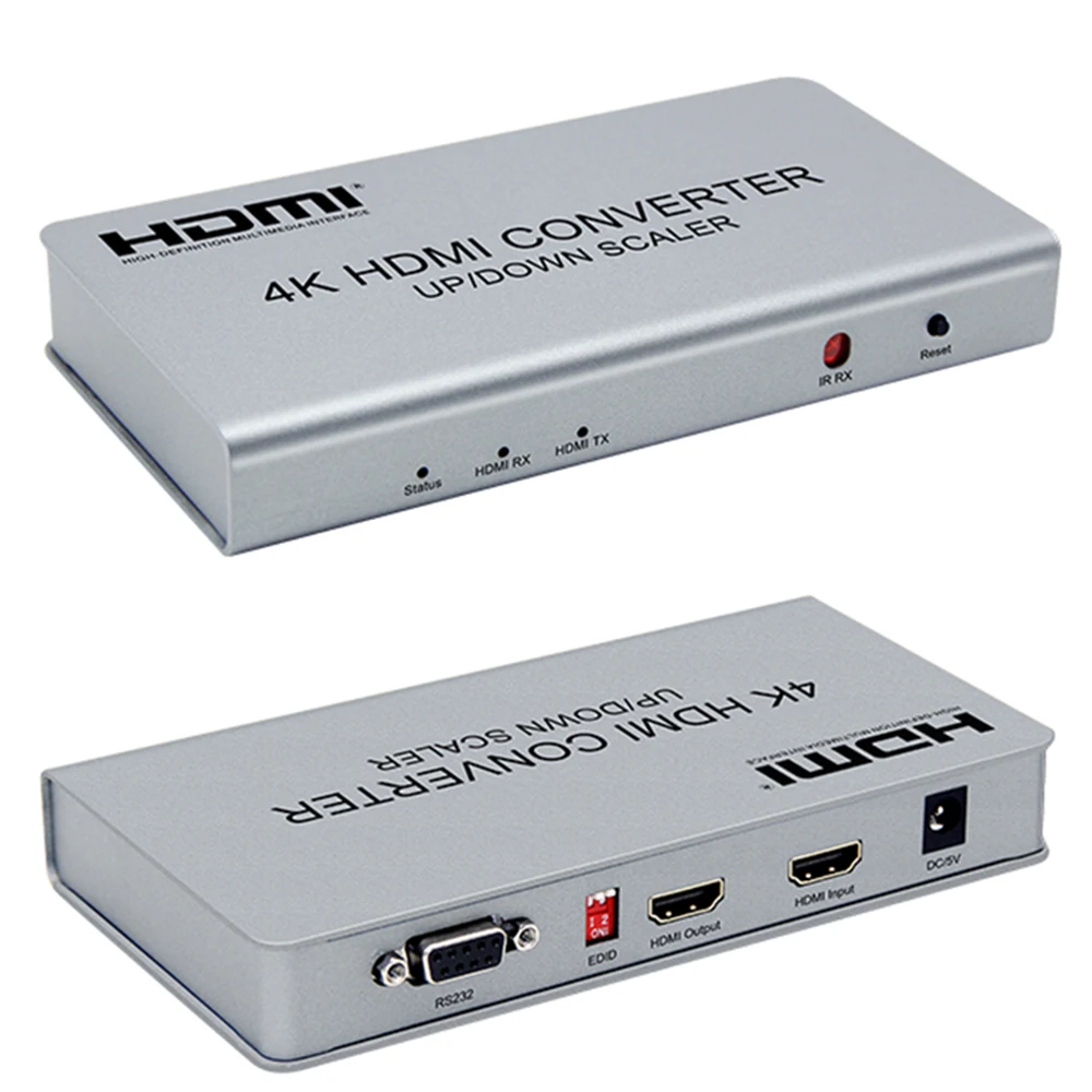 4K HDMI Scaler HDMI вверх вниз конвертер Scaler 4K 1080P 720P с функциями процессора контроллера видео стены и RS232 управления