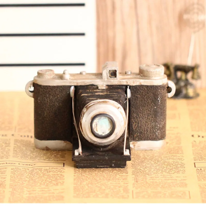 

Vintage Retro Camera Model Decoration Crafts Shop Window Personalization Ornaments Photography Props Vintage Wedding birthd Gift