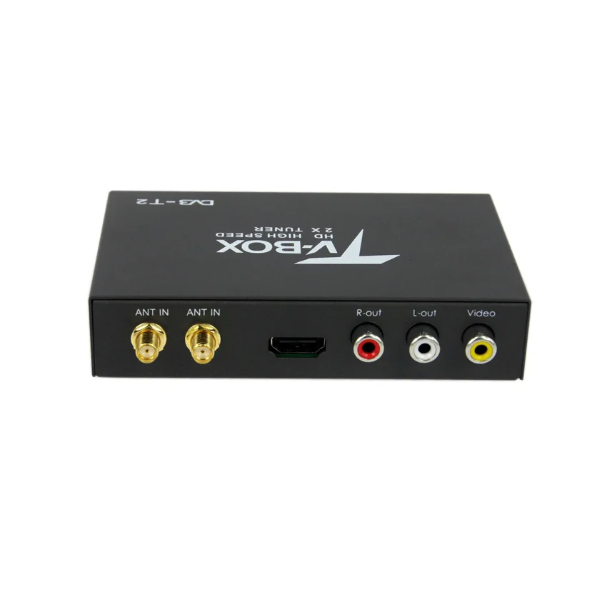 160-200 км/ч 2 антенны DVB T2 автомобильный 2 мобильный чип цифровой автомобильный тв-тюнер HD 1080P DVB-T2 автомобильный ТВ-приемник для автомобиля gps