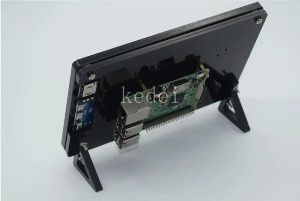 DYKB Raspberry Pi 7 дюймов 1024x600 USB HDMI ЖК дисплей емкостный сенсорный экран держатель чехол