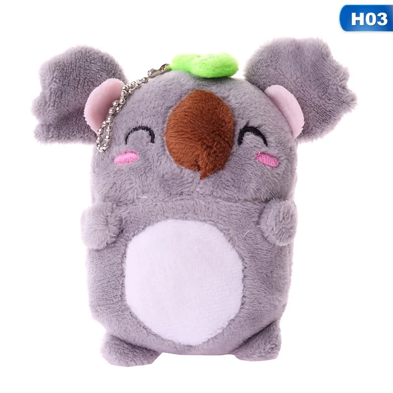 Новые Каваи 3 животных-корова, динозавр, коала плюшевые мягкие игрушки куклы, 10 см прибл. Брелок подарок плюшевые игрушки