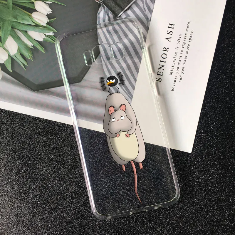 Милый чехол для телефона с персонажем аниме Kaonashi Spirited Away Ghibli для samsung S10 S9 S8 Plus s7 s6 edge a6 a5 TPU силиконовый чехол