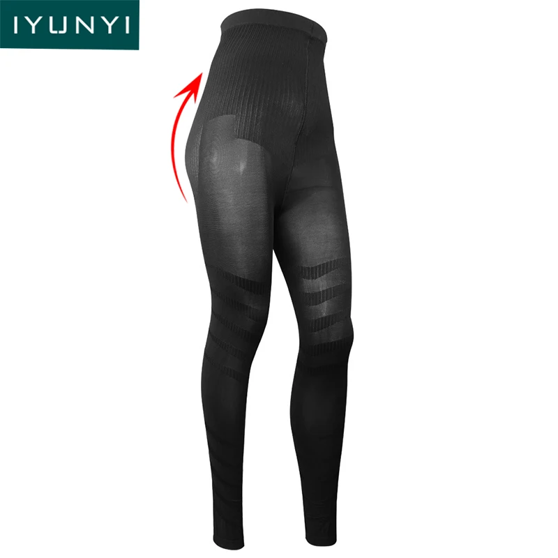 IYUNYI, женские, Осенние, зимние, теплые, для фитнеса, длинные штаны, для женщин, компрессионные, тянущиеся, леггинсы, хит, Утягивающее, Корректирующее белье, термо, кальсоны