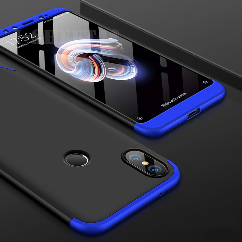 Ударопрочный 360 полная защита для Xiaomi Mi A2 Play 8X тонкий Матовый Жесткий ПК задняя
