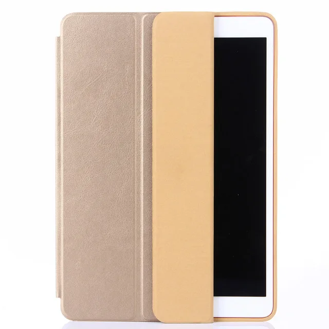 Золотой Официальный 1:1 из искусственной кожи чехол-подставка для Apple IPad Air 1/IPad 5 9,7 дюймов Капа Fundas ультра тонкий чехол для смарт-телефона+ пленка+ стилус - Цвет: Золотой