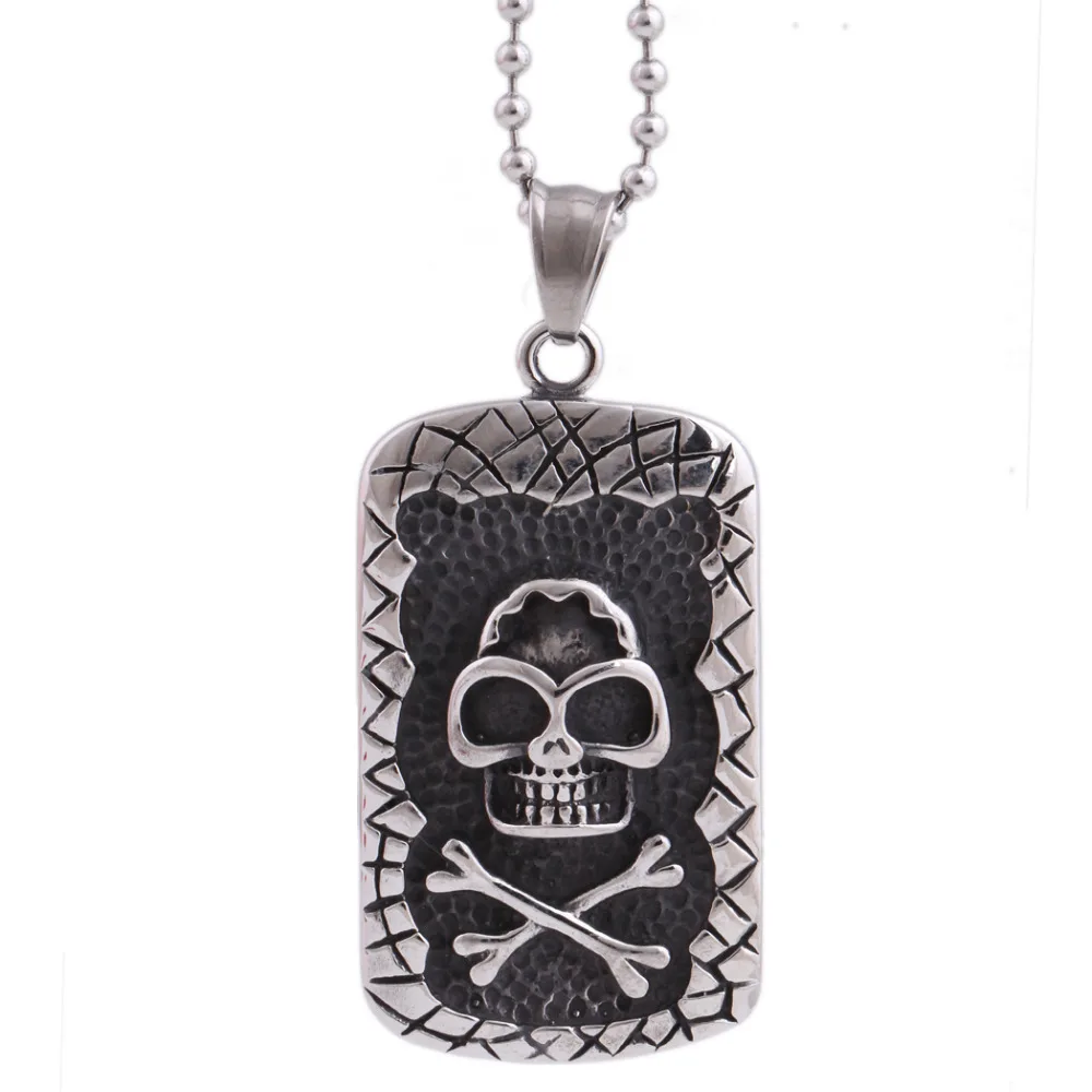 Fashion Men Jewelry Stainless Steel Skull Pendant Chain 24 inches for Boys Gift | Украшения и аксессуары