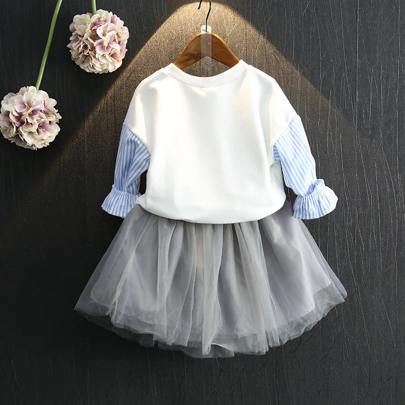 Комплект для маленьких девочек топ с длинными рукавами и 2016 Осень КИТ годугод