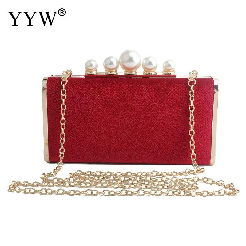 

Women Clutch Evening Bags Pearl Crossbody Shoulder Bag For Wedding Party 2019 Elegant Lady Box Evening Purse Bolsa Feminina