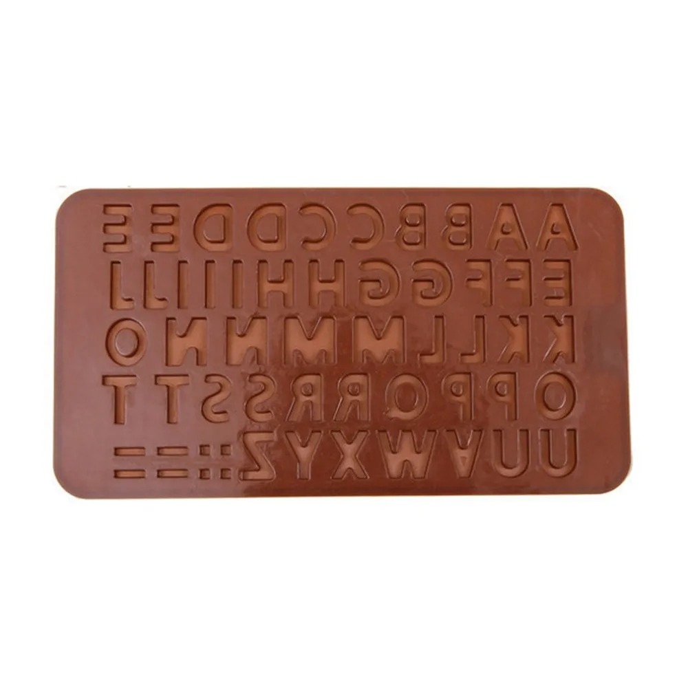 Алфавит с надписью мыла льда Cube для шоколада конфет силиконовая форма украшения