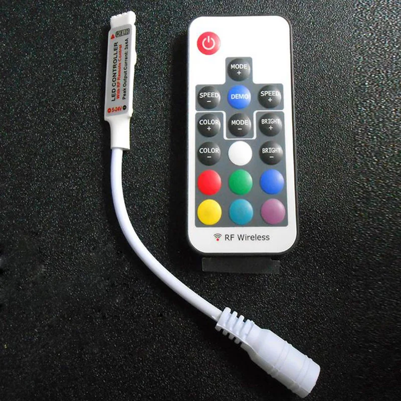 Беспроводной мини пульт дистанционного управления для 5050 3528 SMD RGB с 17