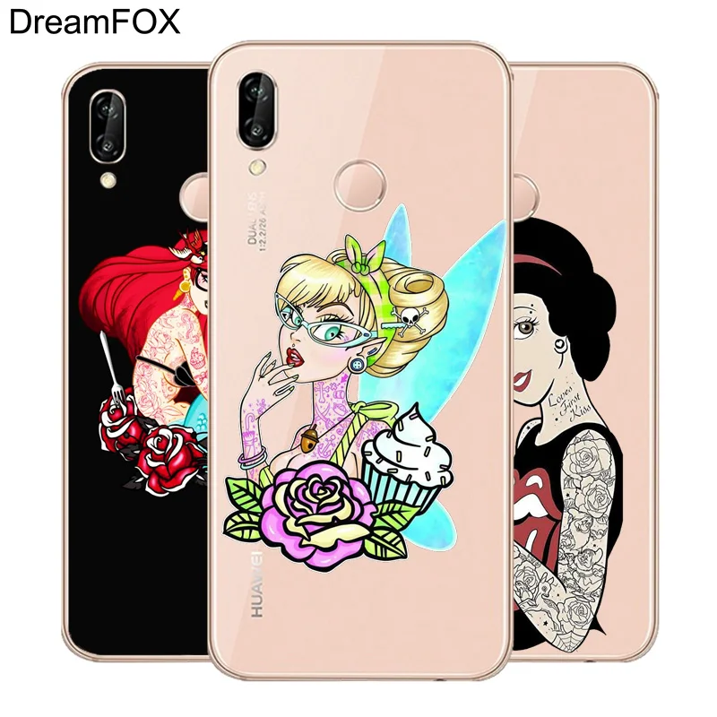 Мягкий силиконовый чехол DREAMFOX M162 с изображением Русалочки Ариэль для huawei Honor 6A 6C 6X