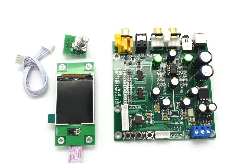 ES9038 OLED Q2M DAC DSD декодер поддержка IIS DSD коаксиальный волоконный вход 384 кГц DOP D5-001