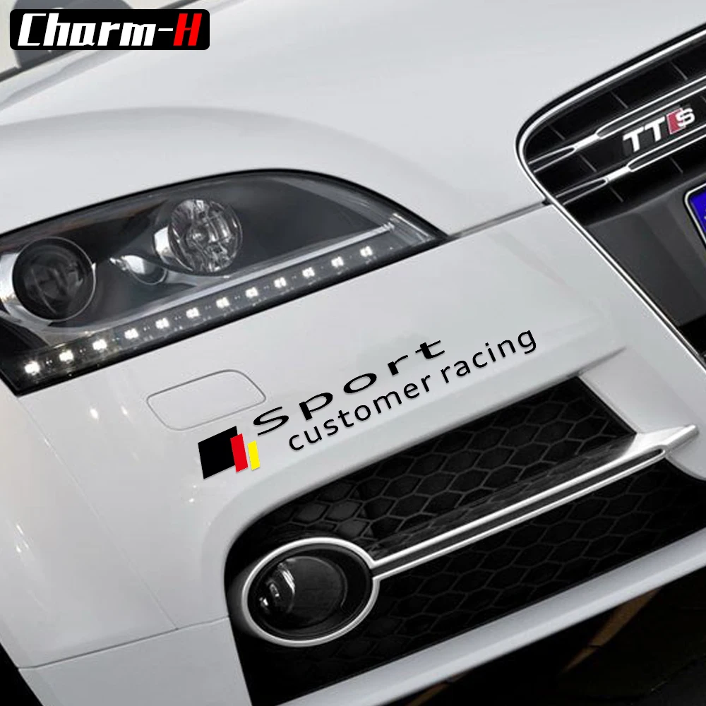 Наклейки для audi a3 a4 b6 b7 b8 a5 tt tts rs a6 c5 c6 c7q2 q5 q7 rs3 rs5 s3 s5 2 шт. аксессуары|Наклейки на