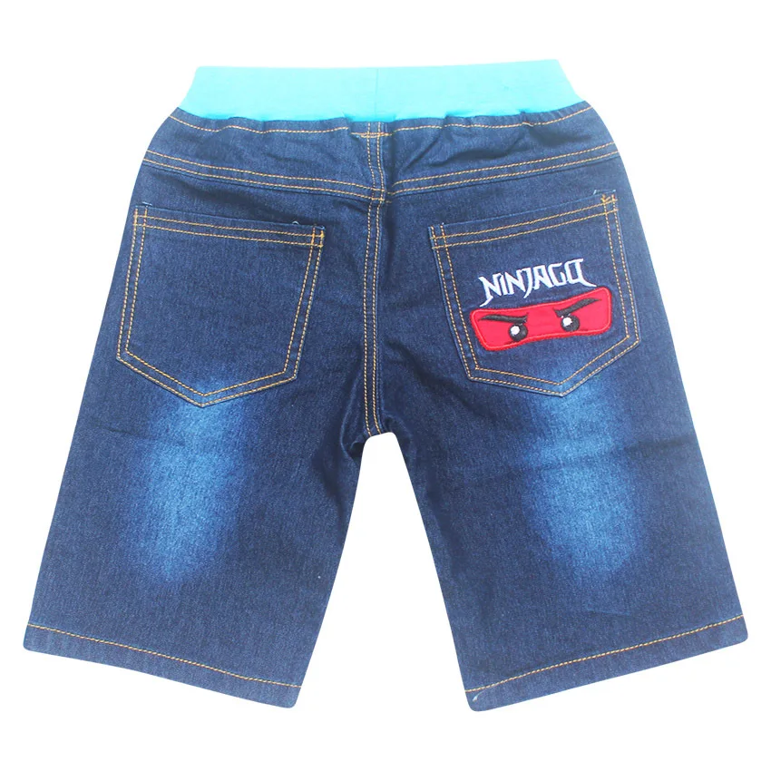 2019 Summer Infant cotton Jeans Shorts For Boy Cool Style Denim Boy's ninja Ninjago Children | Детская одежда и обувь