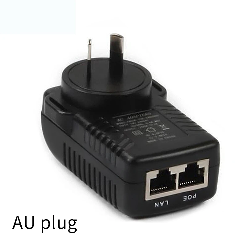 48 В постоянного тока 0 5 А POE (Питание Ethernet) Инжектор для IP камеры видеонаблюдения