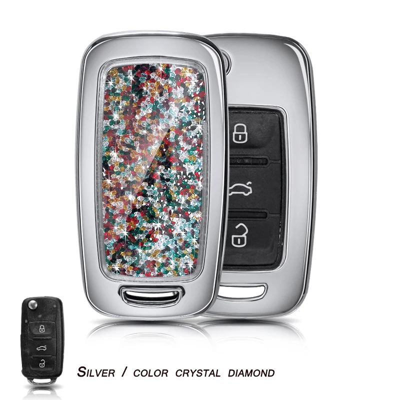 Чехол для автомобильных ключей ABS подходит VW polo b5 b6 golf 4 5 6 jetta mk6 tiguan Golf CrossFox Plus Eos
