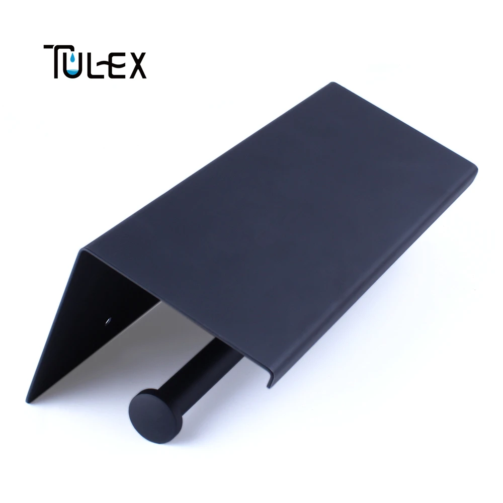 Tulex держатель для туалетной бумаги черный туалет бумага держатель настенный двойной рулон SUS304 нержавеющая сталь высокое качество аксессуары для ванной комнаты